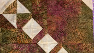 Sample of handmade quilt block